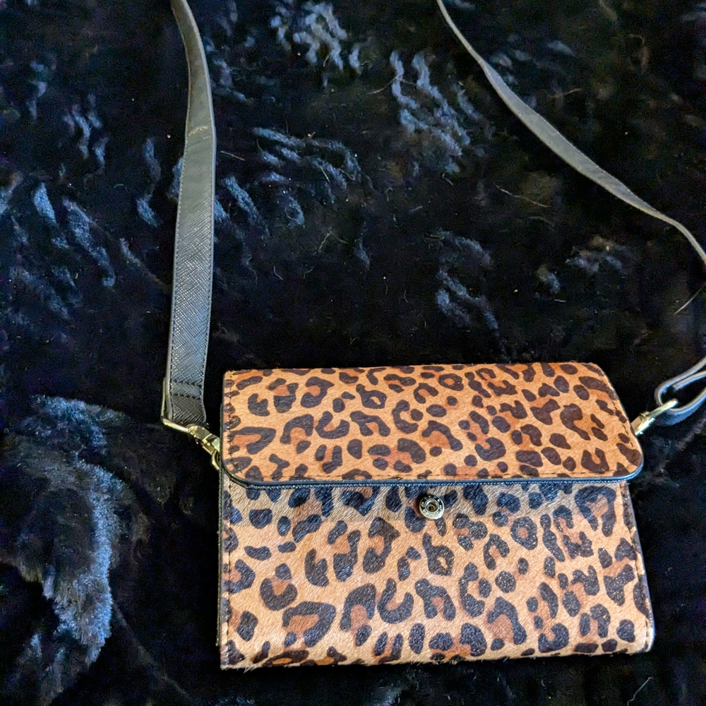 Leopard Print Crossbody Bag